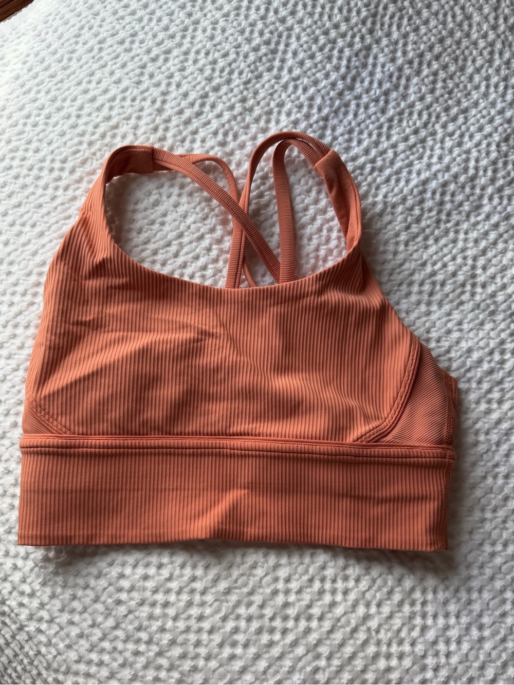 Lululemon Ribbed Energy Bra - Coral